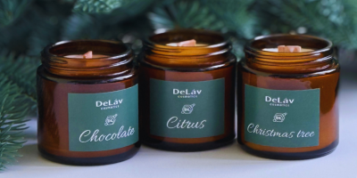 Ароматичні свічки на соєвому воску DeLav — натуральні та безпечні свічки для дому