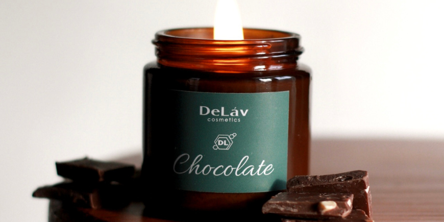 Ароматична свічка Шоколад - солодкий антистрес, що створює атмосферу тепла.